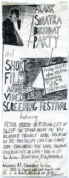 Frank Sinatra Birthday Show Flyer