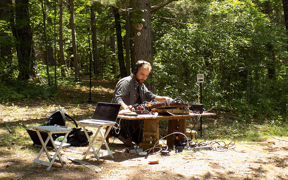 John Dombroski Performs "The Broadcast Project" at Wave Farm.
