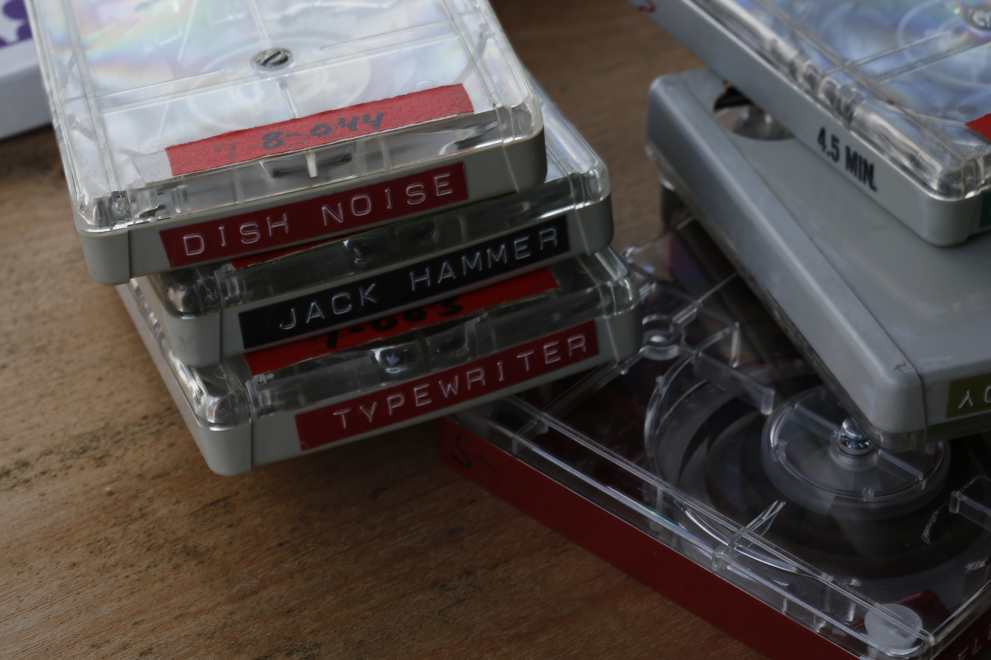 A Stack Of Obsolete Sound Effect Tape Carts From Los Angeles's KXLU 88.9-FM: Image 2