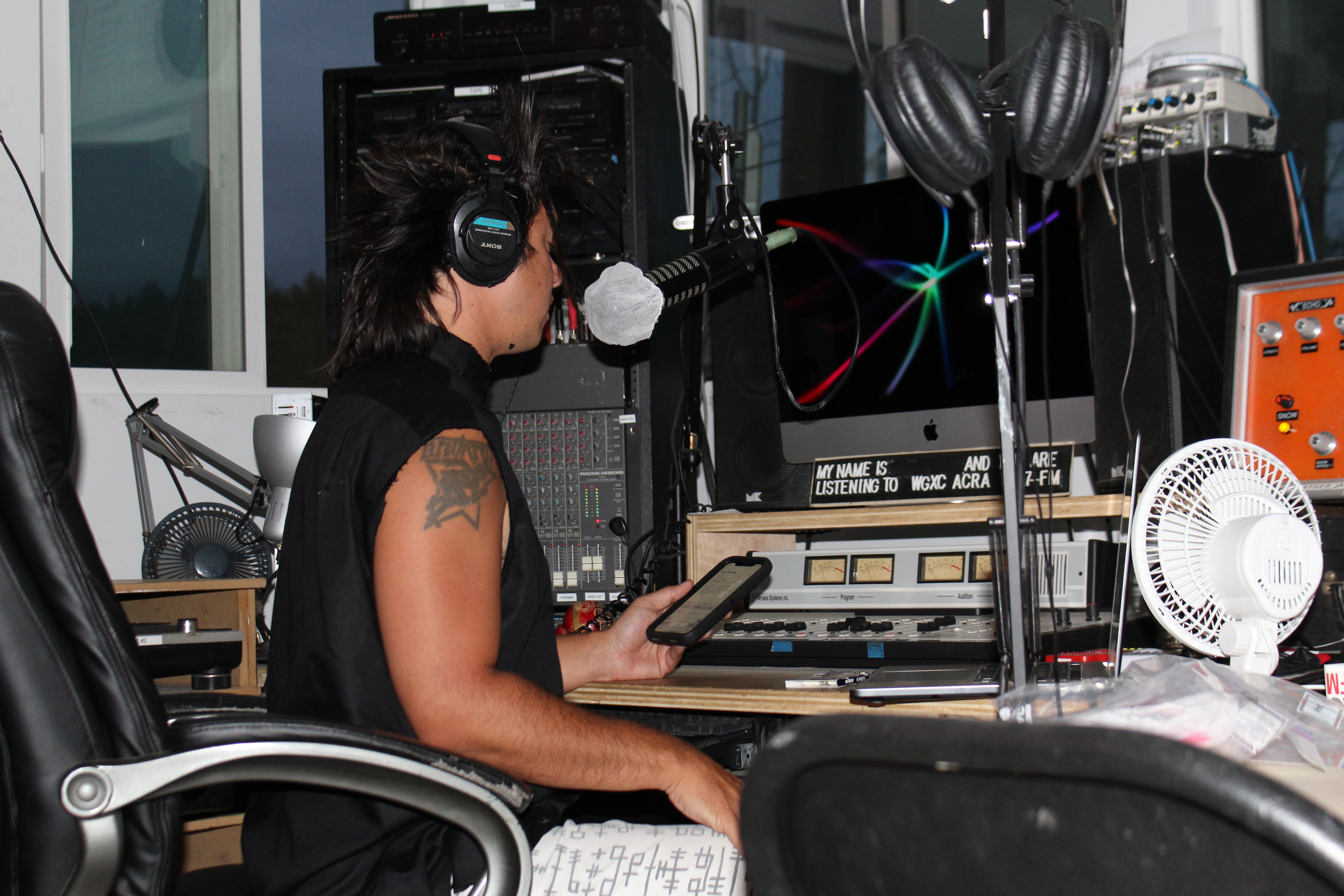 sTo Len in the WGXC Acra Studio