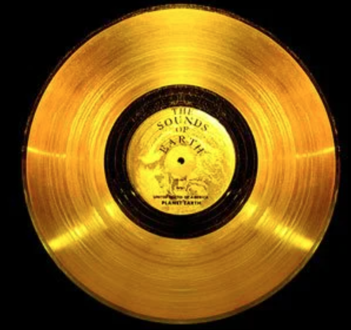 NASA image of Golden Record from Voyager 1.