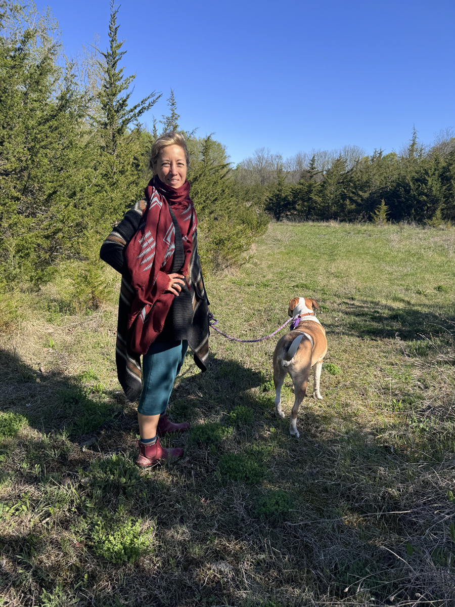 Dr. Kelly Jennings on the day of our walk
