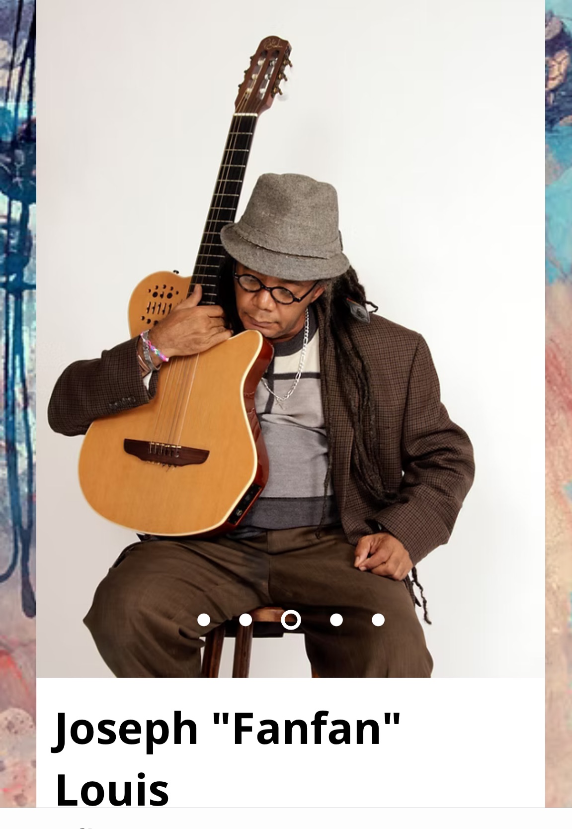 Li Le, Li Tan: Internationally acclaimed and dynamic Haitian Artist/Musician Joseph Frantz Louis "Fanfan"