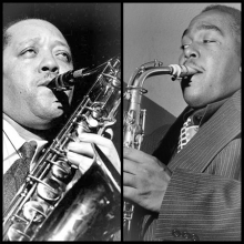 Lester Young & Charlie Parker (public domain)