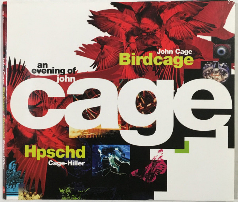 Cover of An Evening of John Cage: Hpschd / Birdcage (EMF CD 081, 2012), from the Archives of the John Cage Trust
