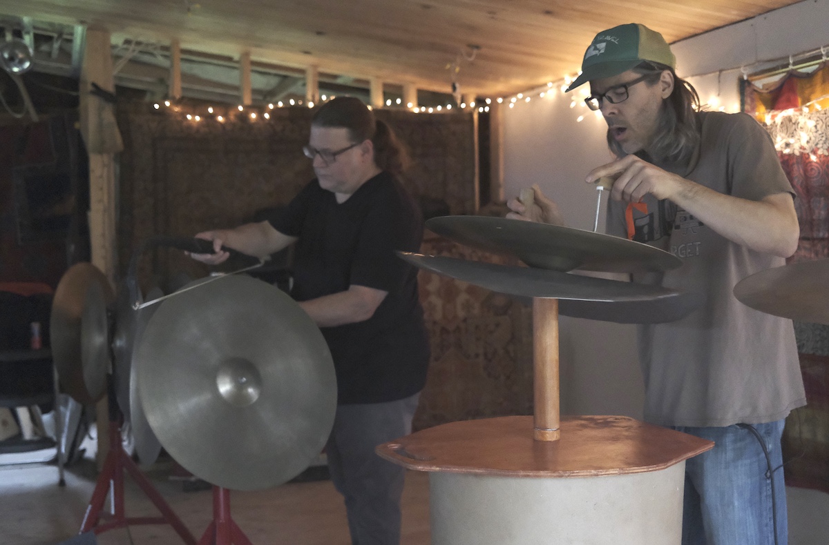 Bowed Metal performed by Matt Samolis and Jon Glancy at Drone Day 2025 in Marlboro NY