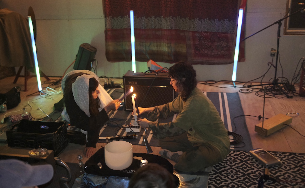 Moon Magnet (Rager + SVB) making a drone offering to the moon at Drone Day 2025 in Marlboro NY