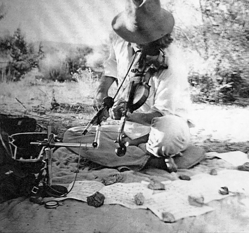 David Dunn in the Anza-Borrego Desert, 1979